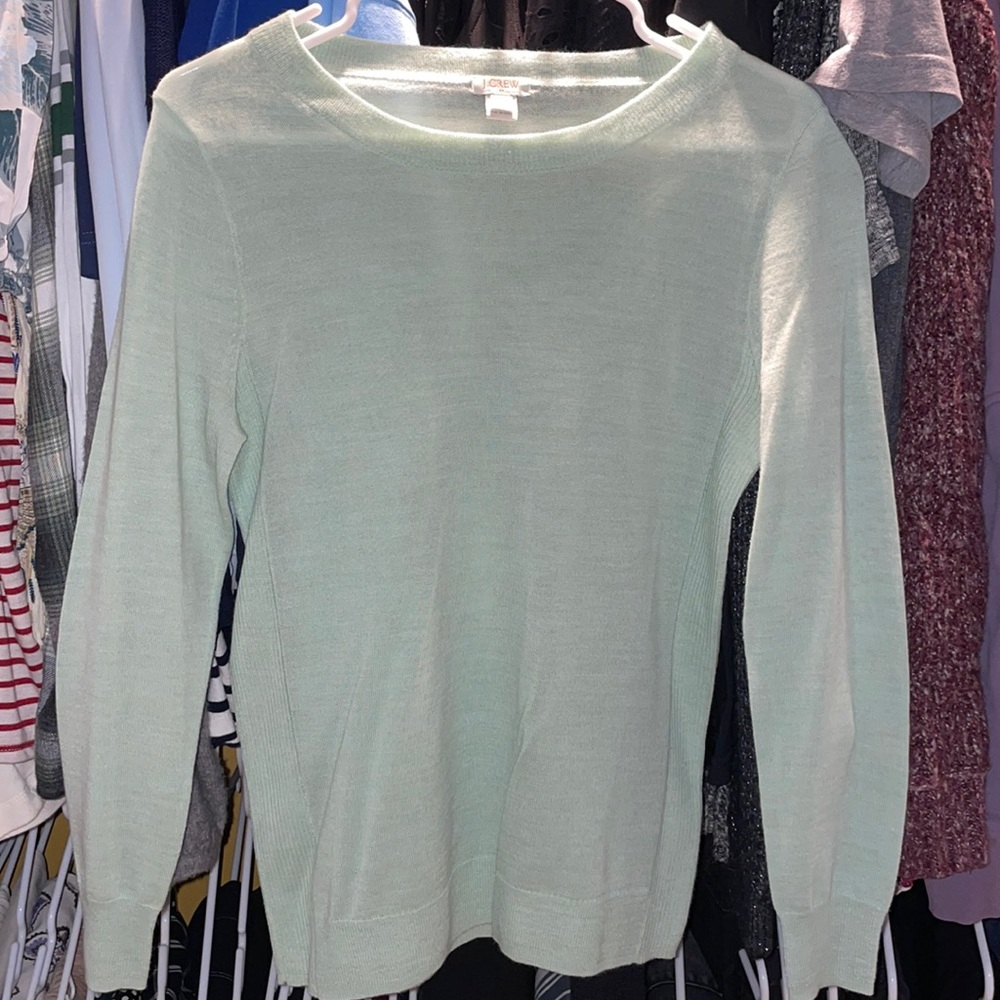 J. Crew Pastel Green Sweater